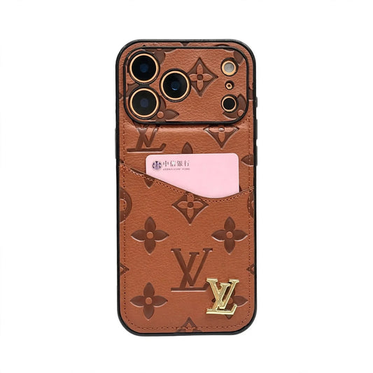 Luxury Phone Case with Card Holder For iPhone 12-18