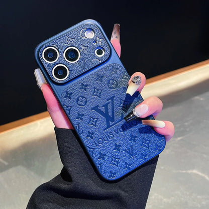 Luxury Designer Style Monogram Cover for iPhone 13-17 Series