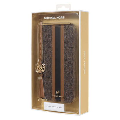 MK Folio Case Stripe with Tassel Charm for Magsafe for iPhone