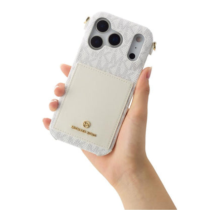 Luxury MK Wrap Case Pocket with Strap for iPhone 13-18 Pro & Pro Max