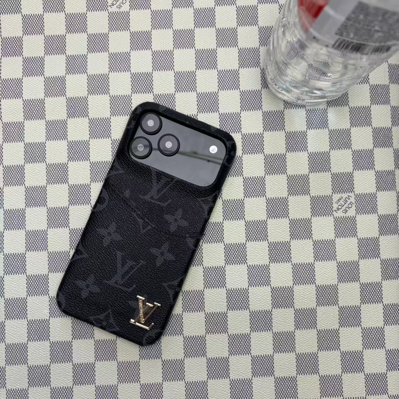 Leather Case with Card Holder For iPhone 12-17 Series