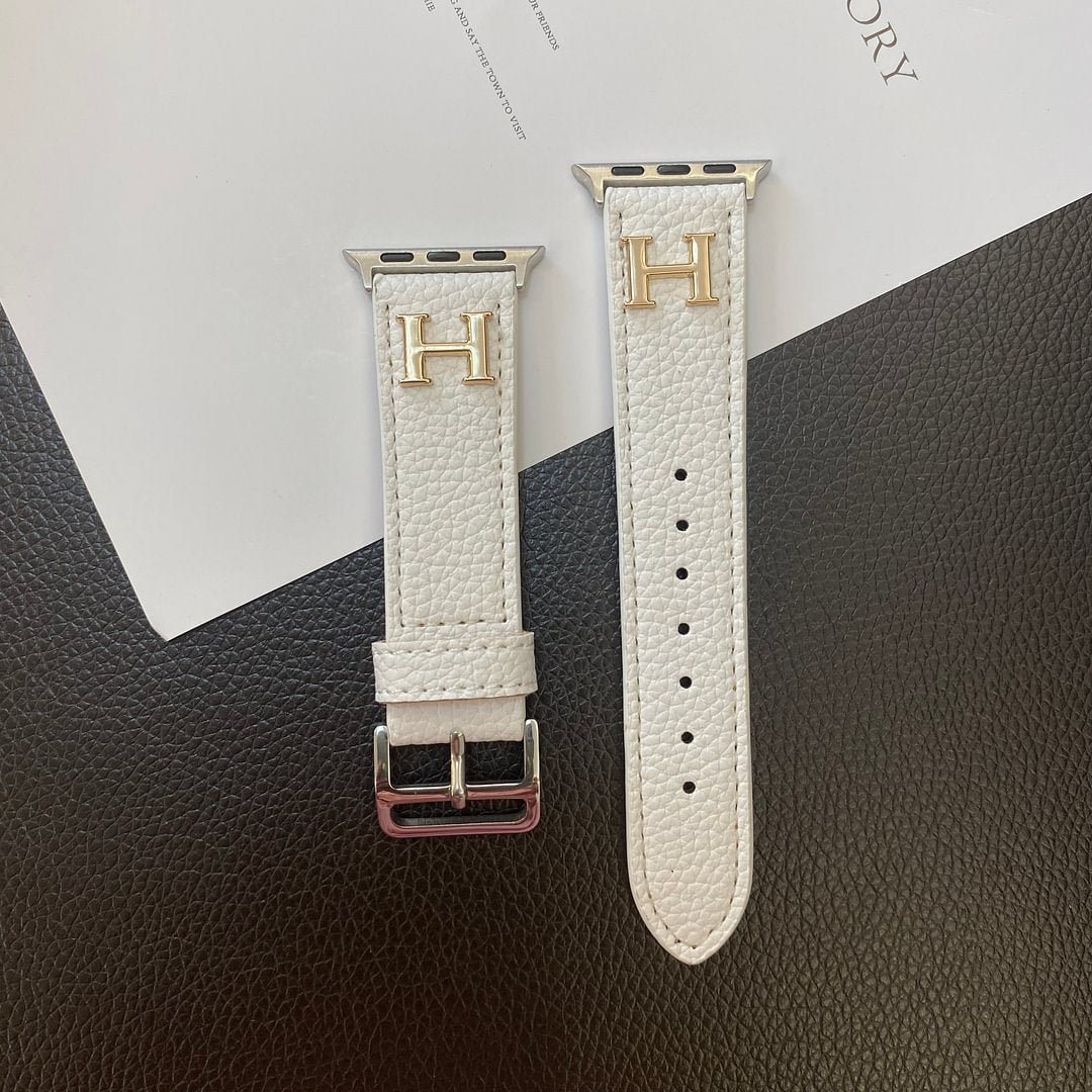 Genuine Pattern Leather Apple Watch Strap Roxy New