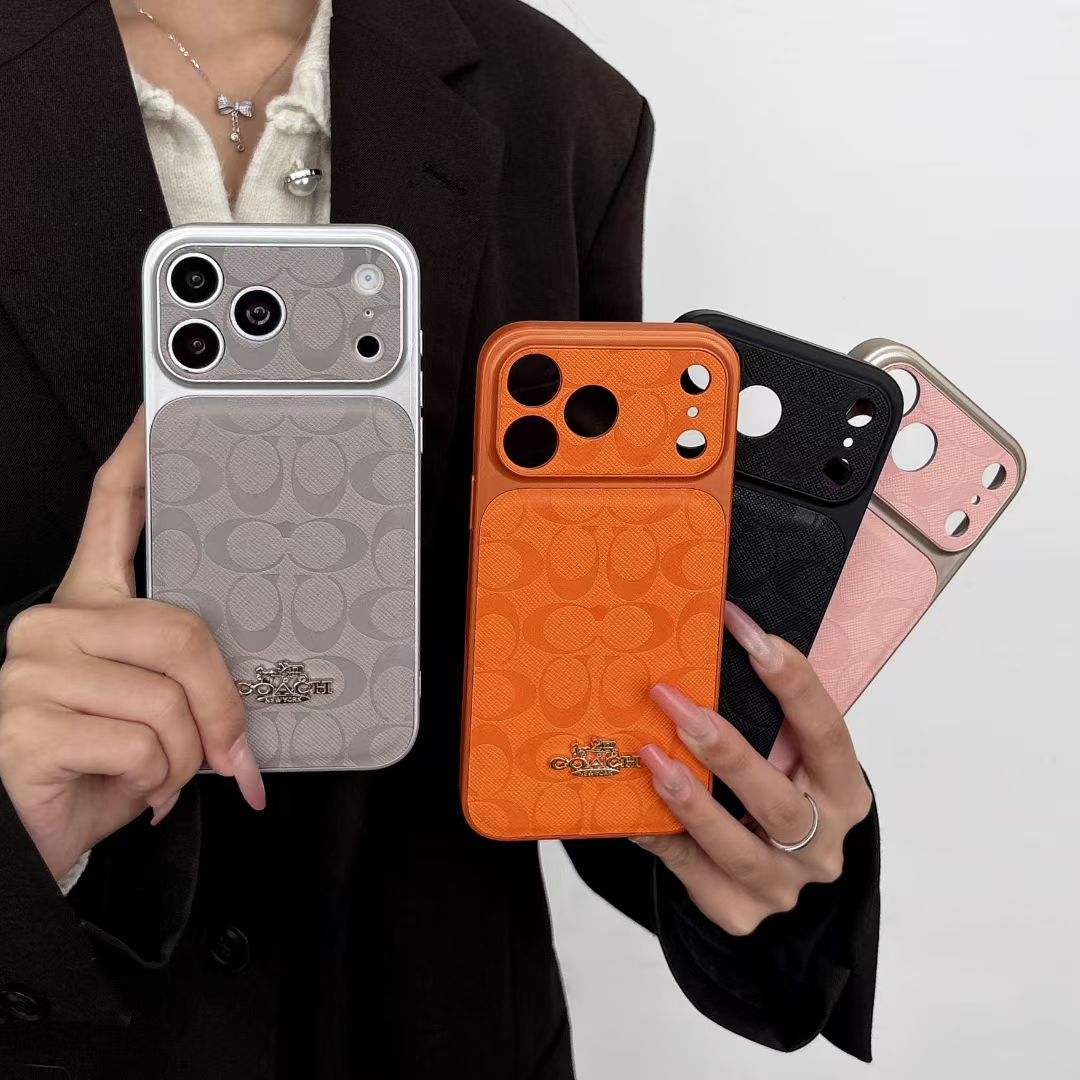 Luxury Coach Monogram Protective Case For iPhone 12 - 18 Series