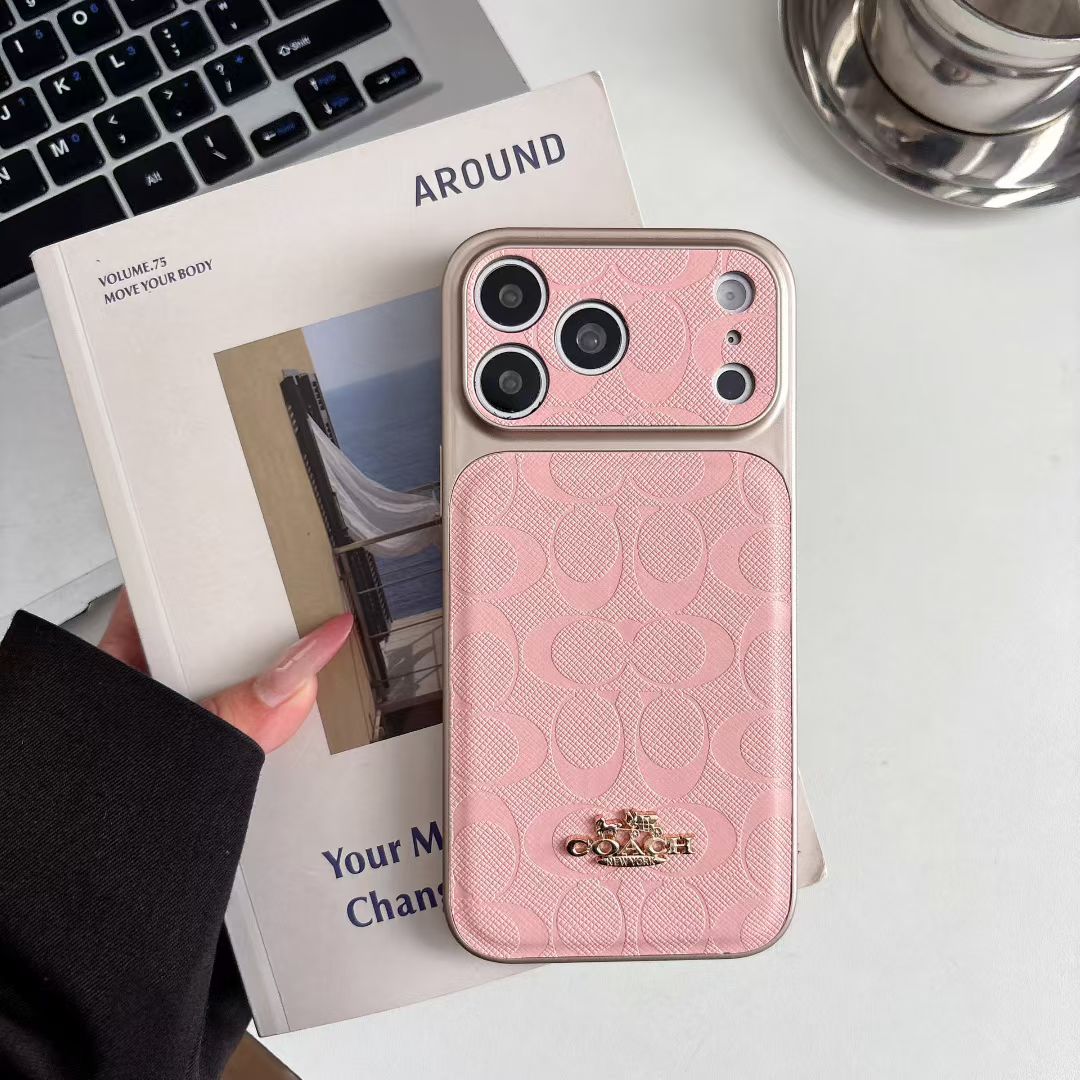 Luxury Coach Monogram Protective Case For iPhone 12 - 18 Series