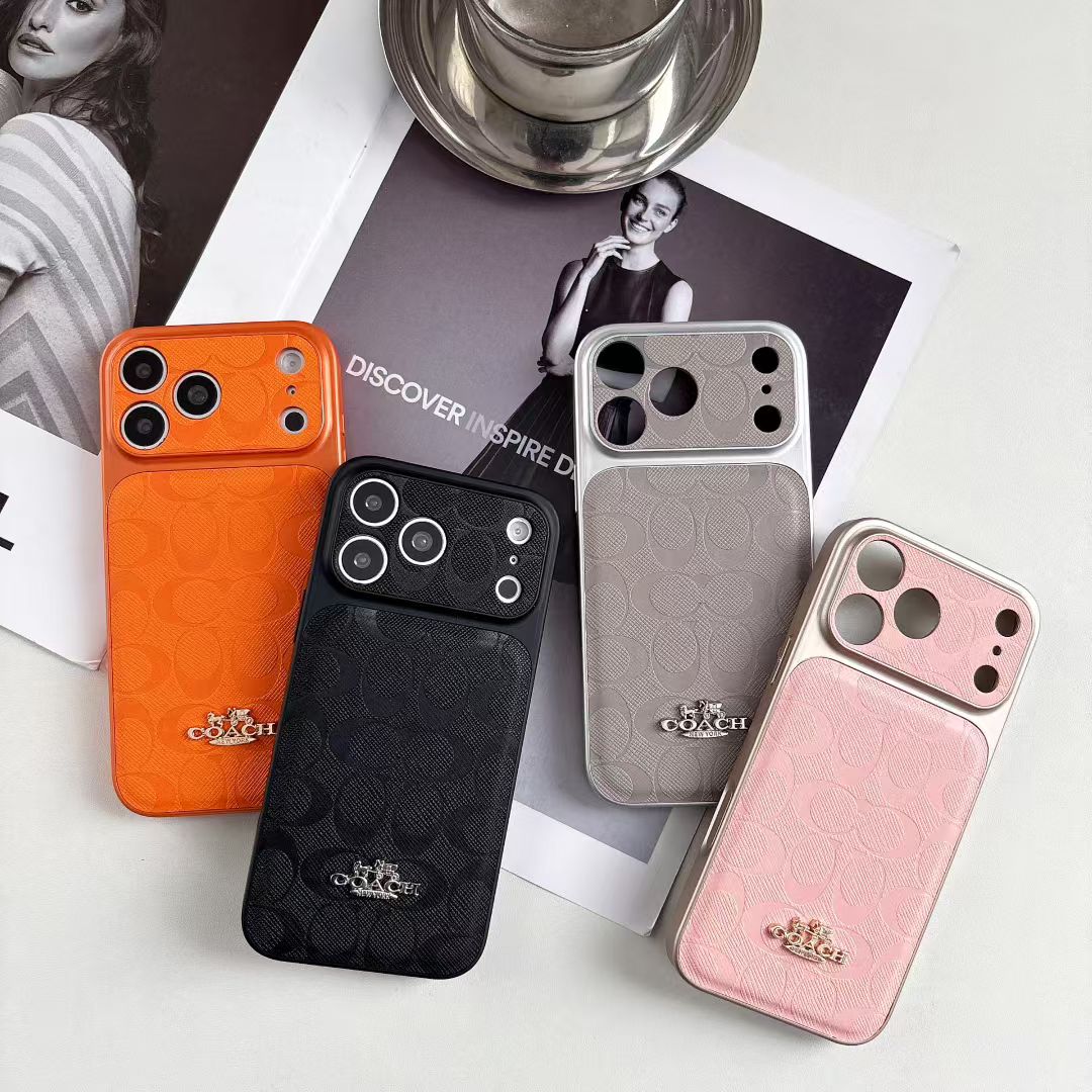 Luxury Coach Monogram Protective Case For iPhone 12 - 18 Series