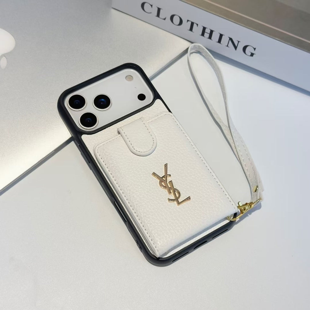YSL Premium Case Card Holder For iPhone 17 theroxymob