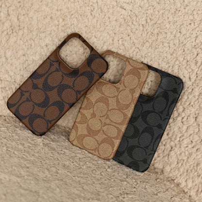 CCH Signature Monogram Canvas Case for iPhone 12-18 Pro & Pro Max