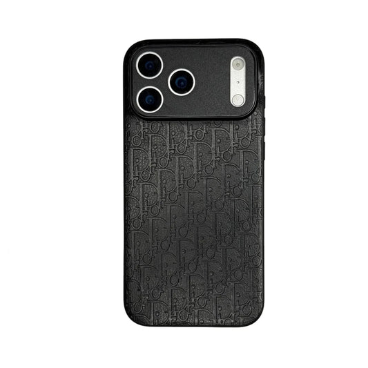 Dior Oblique Embossed Leather Case for iPhone 12-18 Series