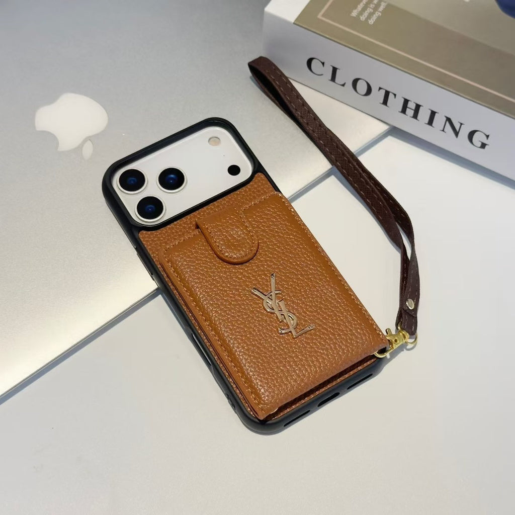 YSL Premium Case Card Holder For iPhone 17 theroxymob