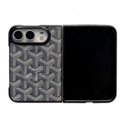 Luxury GYD Monogram Foldable MagSafe Case for iPhone Duo