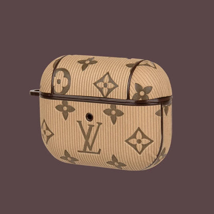 Elegant Multi-Color LV Leather AirPods Case