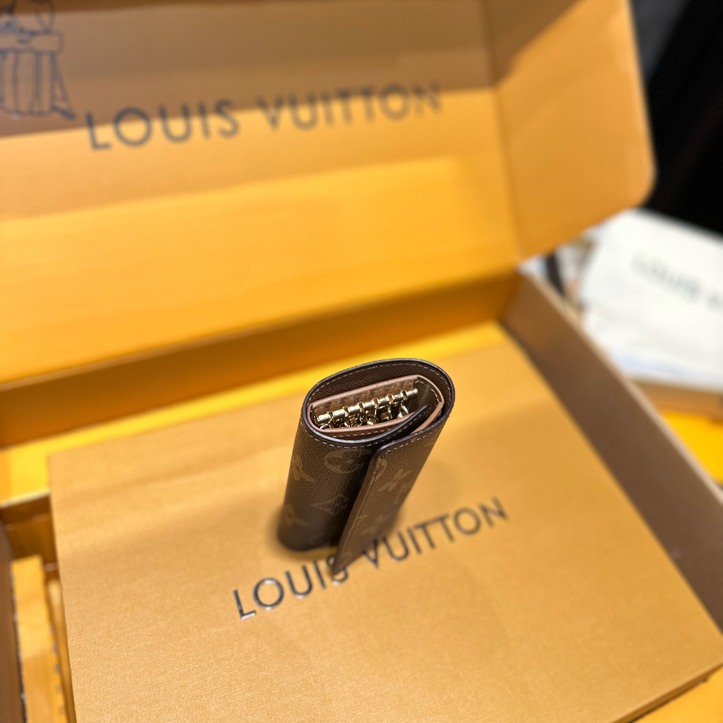 Louis Vuitton Leather 6 Key Holder
