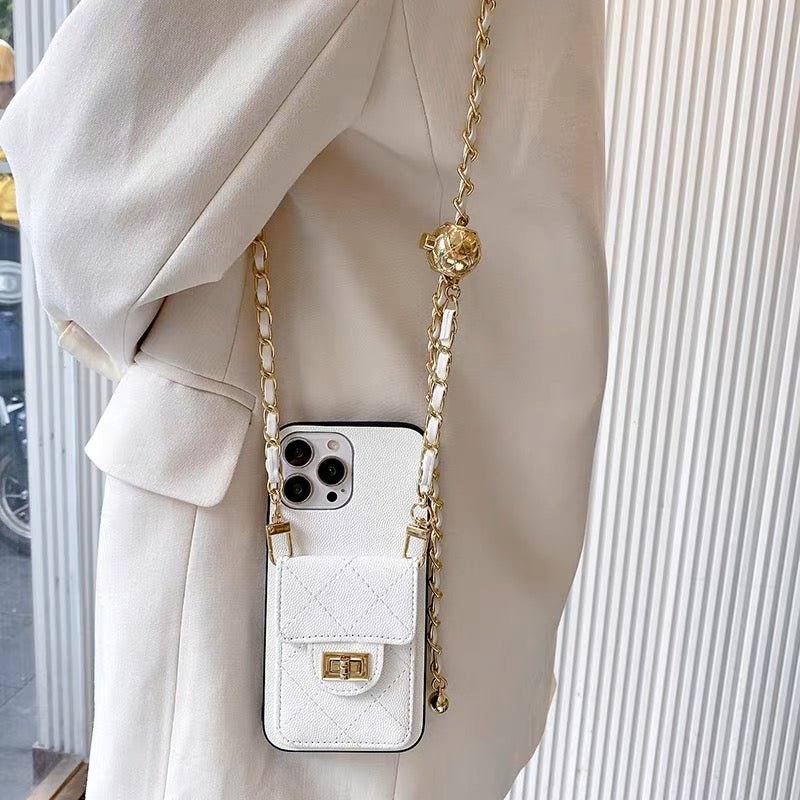 Luxury Purse iPhone Case With Crossbody Strap Roxy New 2