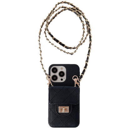 Luxury Purse iPhone Case With Crossbody Strap Roxy New 2