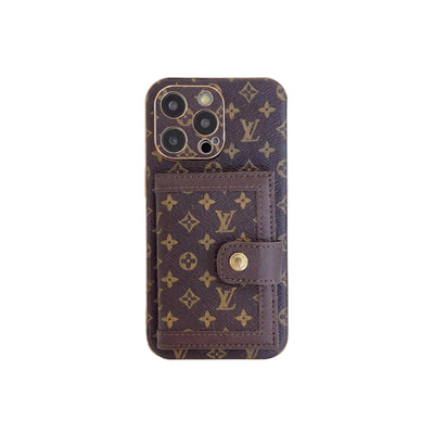 Luxury Classic Case with Card holder for iPhone 12-18 Pro & Pro Max