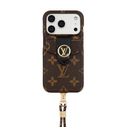 Luxury Leather Wallet Card Holder Phone Case For iPhone 13-17 Series