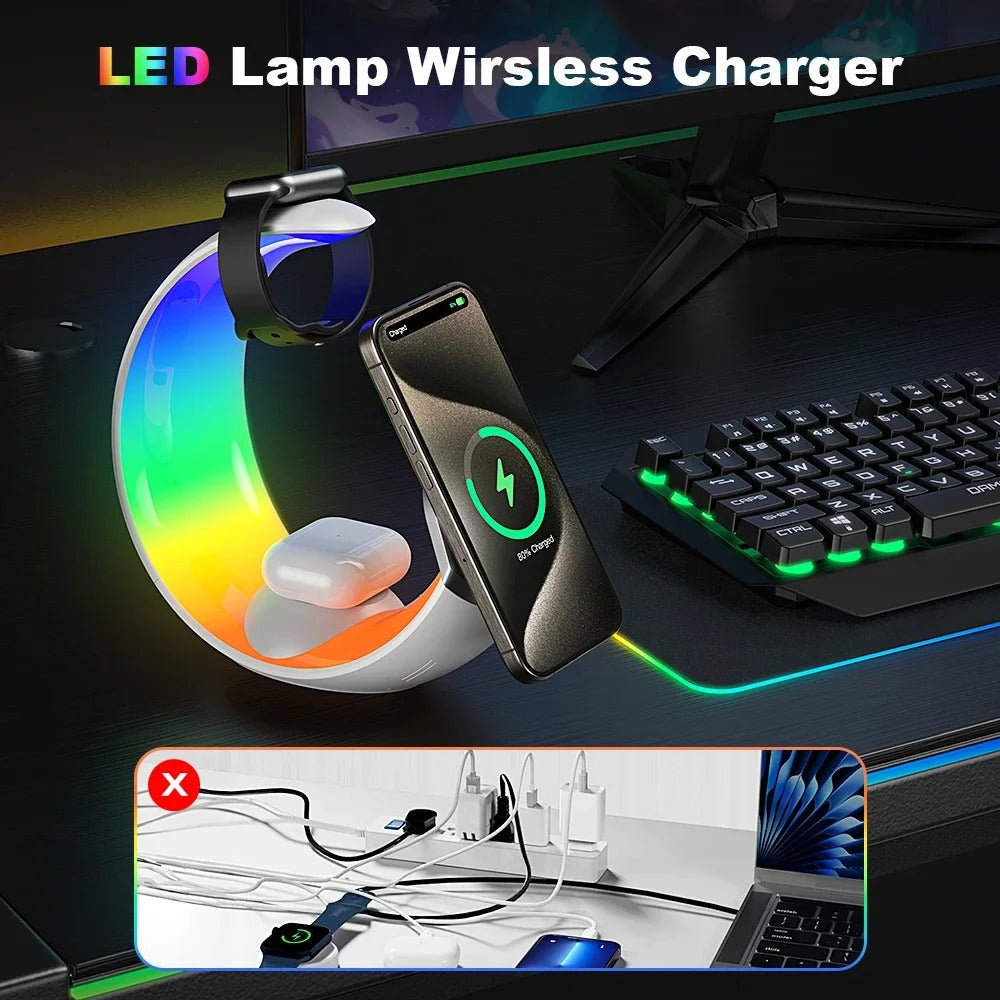 4 in 1 Magnetic Wireless Charger Stand 15W Fast Charging theroxymob