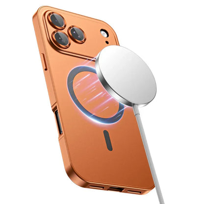 Luxurious Aluminium Magnetic Phone Case Lens Glass Protective For iPhone 12-17