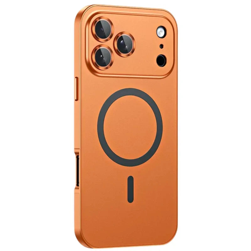 Luxurious Aluminium Magnetic Phone Case Lens Glass Protective For iPhone 12-17