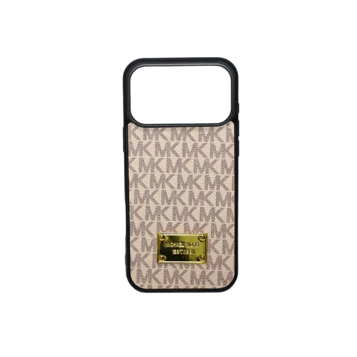 MK Leather Phone Case Metal Plate for iPhone 13-18 Pro & Pro Max