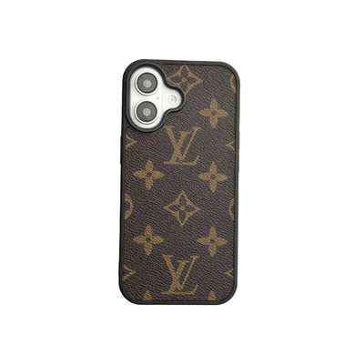 LV Style Classic Printed Leather Case for iPhone 13-18 Pro & Pro Max