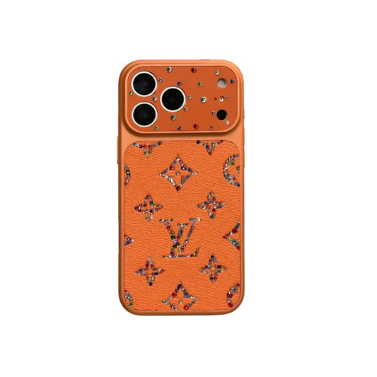 Luxury LV Rhinestones Glitter Phone Case For iPhone 17/ 16 / 15 / 14