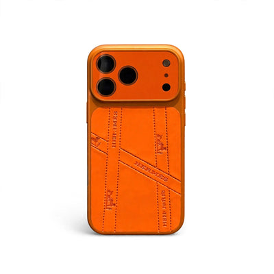 HRM Leather Case with Embossed Ribbon Pattern