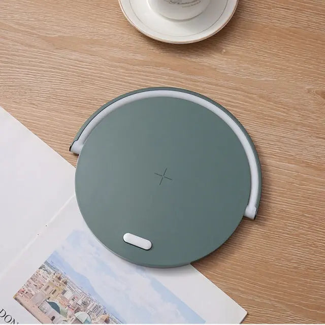 10W Qi Fast Wireless Charger Table Night Light For iPhone 13/ 12/ 11 /XR Mobile Phone Charging Holder LED Desk Lamp Phone Stand - theroxymob