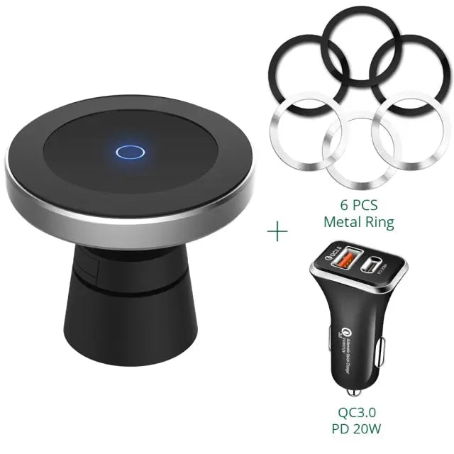 Magnetic Wireless Car Charger Wireless Charger For Samsung s21 / NOTE 20 /S22 Series - theroxymob