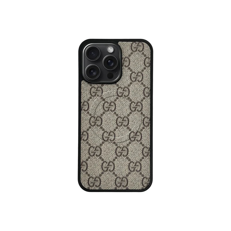Designer Monogram MagSafe Case for iPhone 12-17 Series