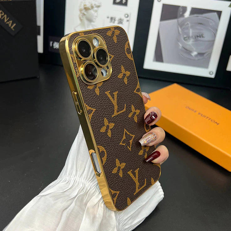 NEW DESIGN SOFT LUXURY IPHONE CASE WITH GOLDEN BORDER Roxy New 2