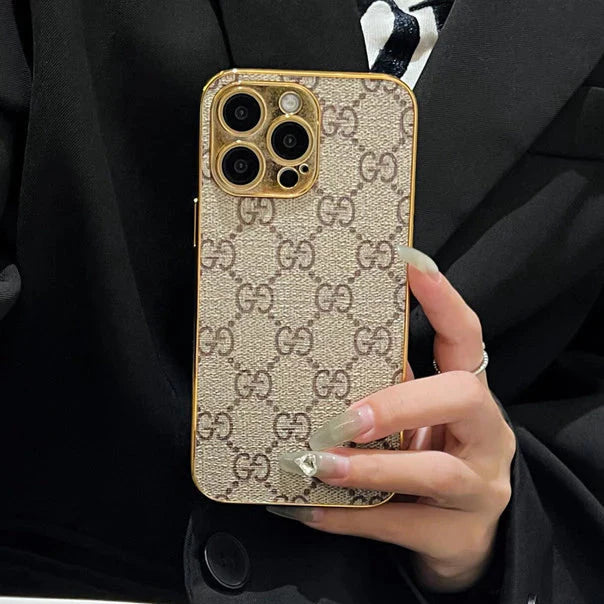 NEW DESIGN SOFT LUXURY IPHONE CASE WITH GOLDEN BORDER Roxy New 2