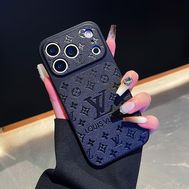 Luxury Designer Style Monogram Cover for iPhone 13-17 Series