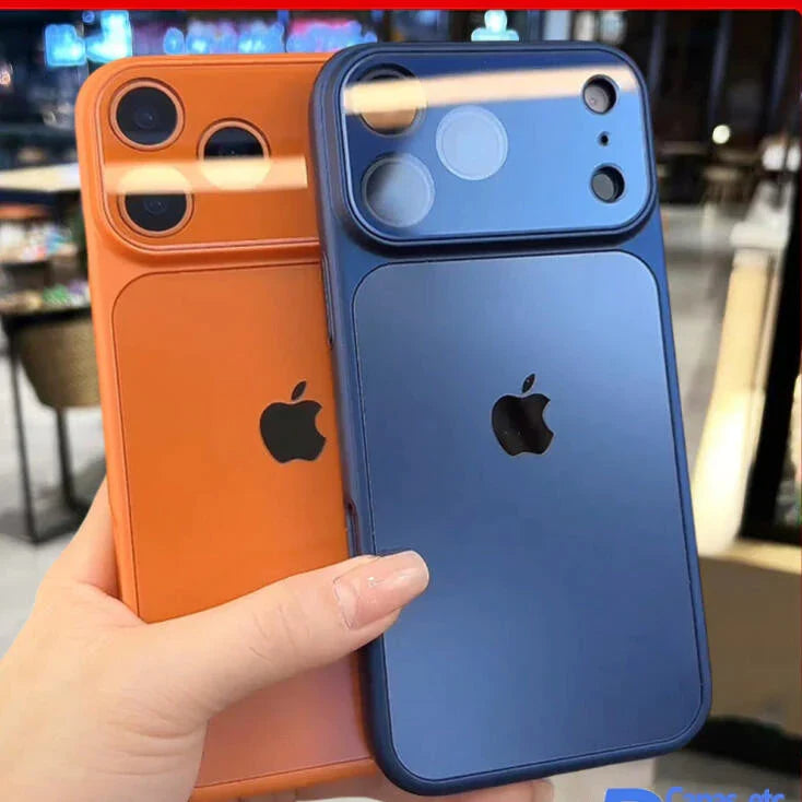Luxury Matte Glass Case For iPhone 17 16 15 14