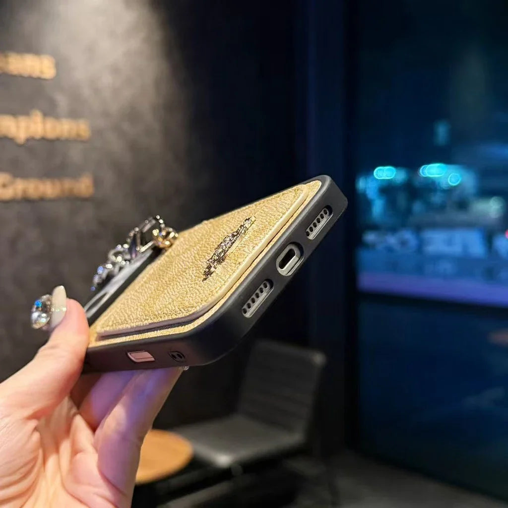 Luxury COACH Leather with Card Wallet Slot For iPhone 17/ 16/ 15/ 14