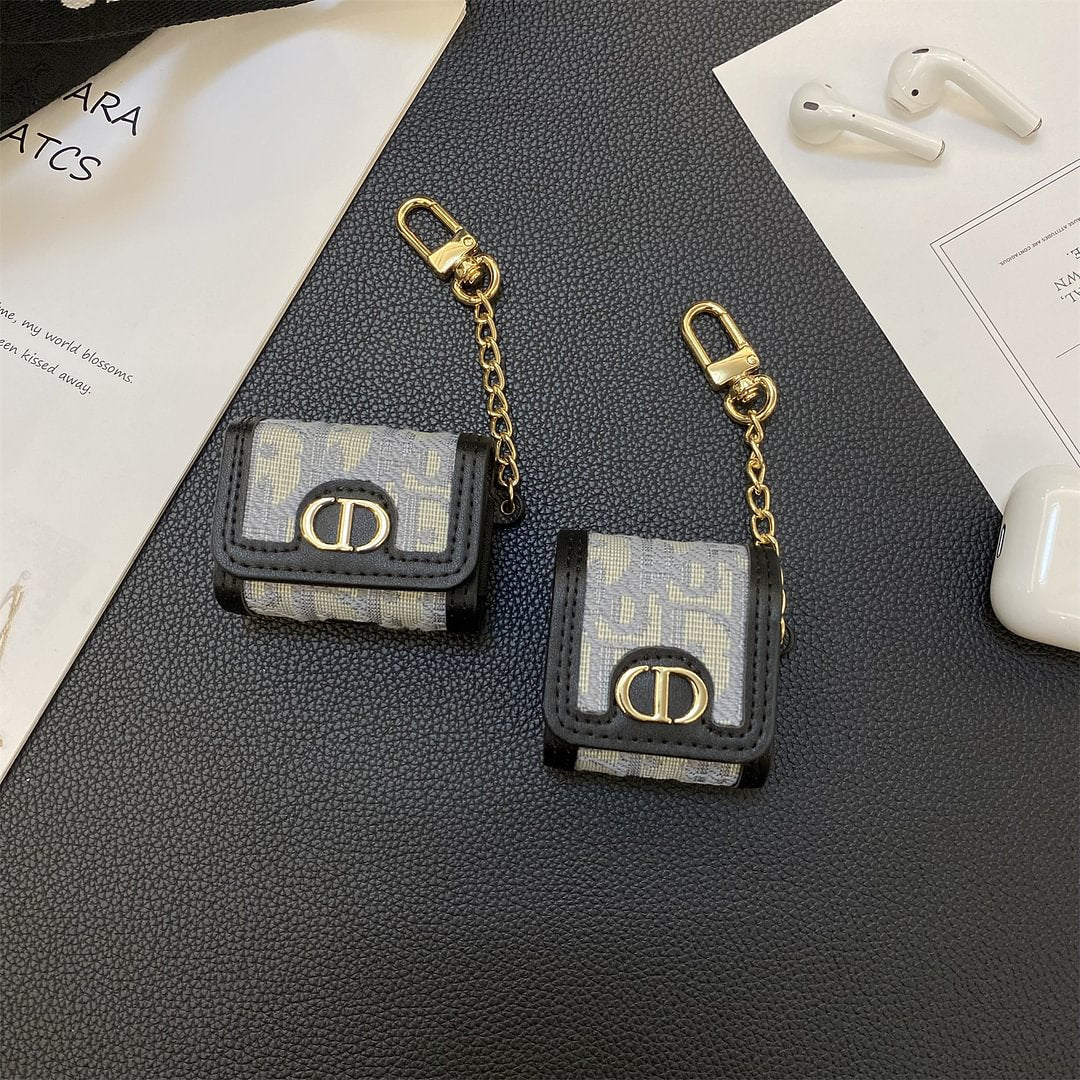 Fabric luxury handle leather Apple AirPods case Roxy New