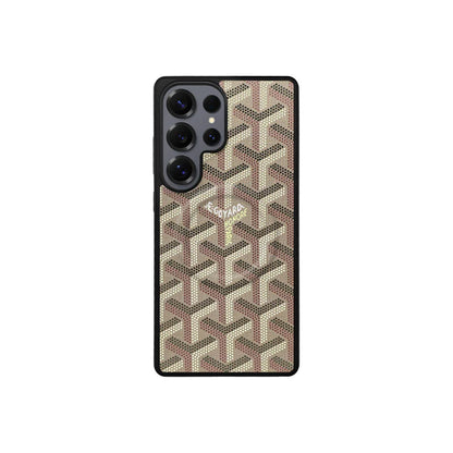 Premium Beige GYD-Style Pattern with Magsafe Option for Samsung S22-S26 Series
