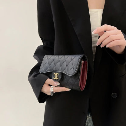 Luxury Leather Chanel Crossbody Phone Bag