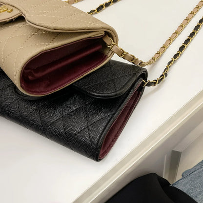 Luxury Leather Chanel Crossbody Phone Bag